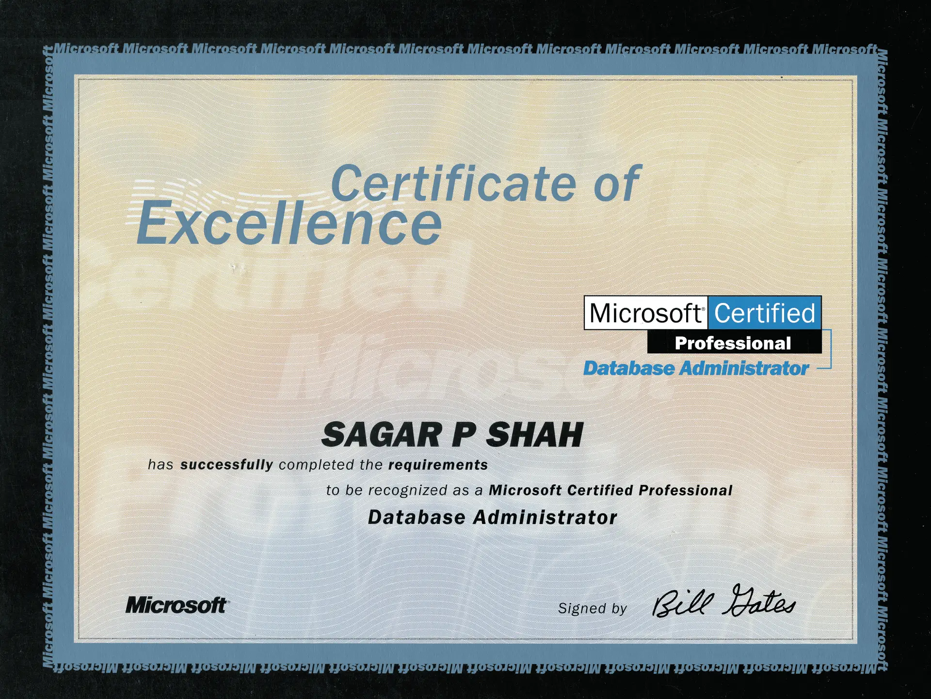Microsoft Certified Professional Database Administrator